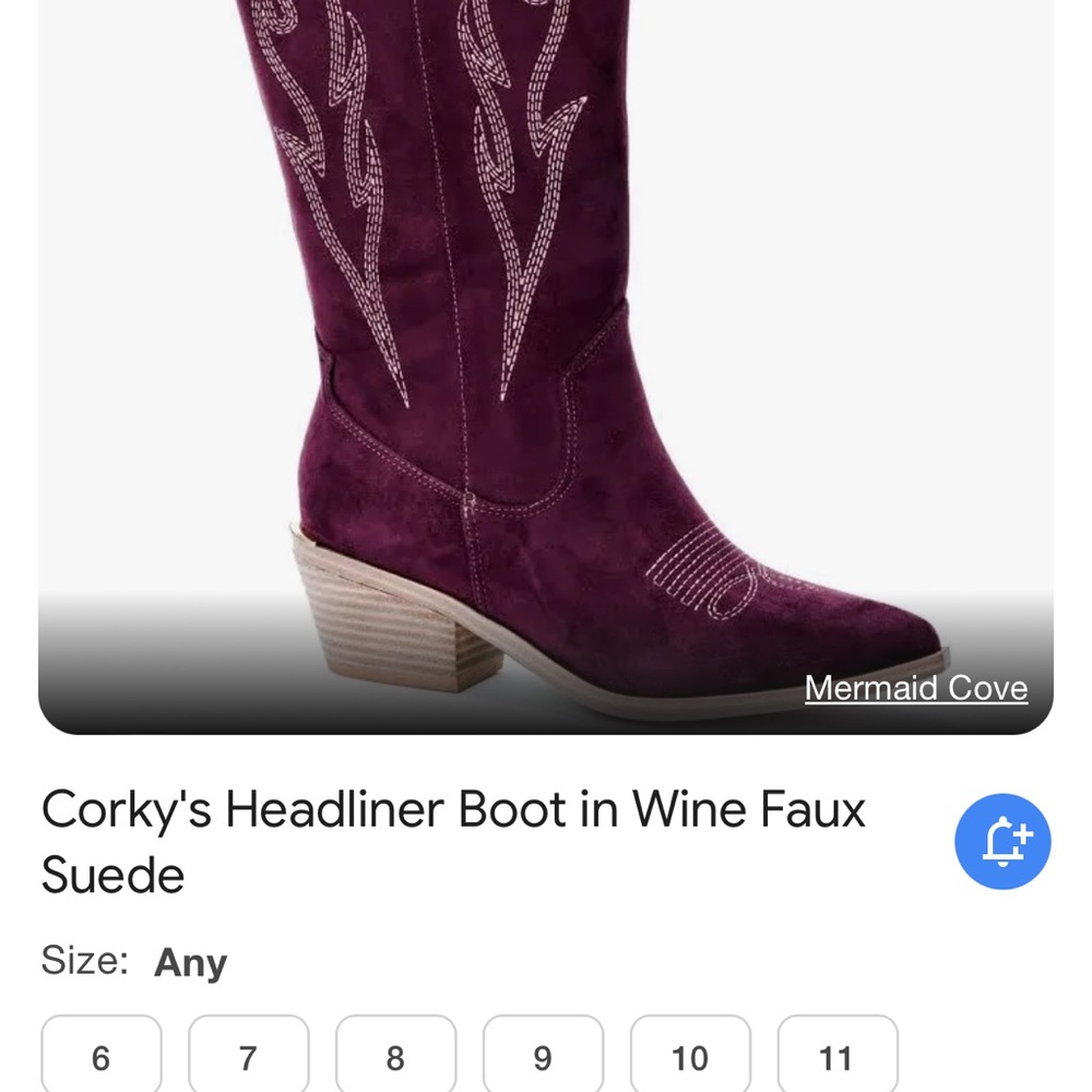 Corky’s Headliner Boot - Wine Size 8 Brand New!!!